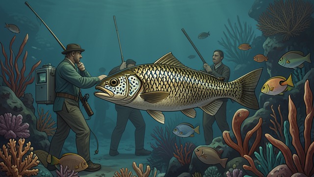 Territorial Fish from "Blueback". Territorial Fish A natural pattern Dora explains that gropers tend to remain in one area for much of their lives.