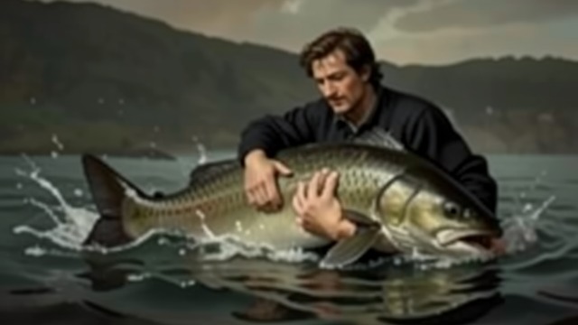 A Natural Threat from "Blueback". A Natural Threat Instinctive fear Blueback surprises Abel with a sudden rush and grips his hand. Abel initially assumes that the danger is a shark attack.