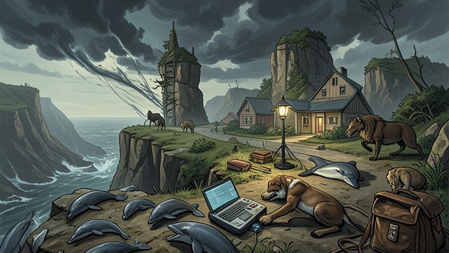 More Strange Seasons from "Blueback". More Strange Seasons Accumulating changes Dora sees salmon fail to arrive, dead dolphins on the cliffs, and unusual animals far from their normal range.
