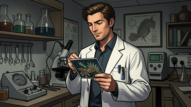 A Career Takes Shape from "Blueback". A Career Takes Shape Professional achievement Abel becomes an expert and travels with Stella for lectures and research.