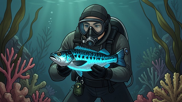 A Name Takes Shape from "Blueback". A Name Takes Shape Naming While helping Dora Jackson prepare the catch, Abel keeps thinking about the fish. Its striking color gives him a name: Blueback.