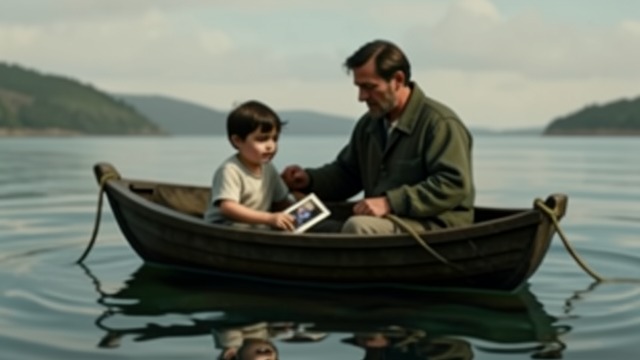 The Face in the Photograph from "Blueback". The Face in the Photograph Recognition Dora Jackson tells Abel he looks like his father.