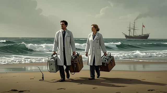 Traveling Scientists from "Blueback". Traveling Scientists A shared career Abel and Stella travel through oceans, coral atolls, estuaries, and distant countries.