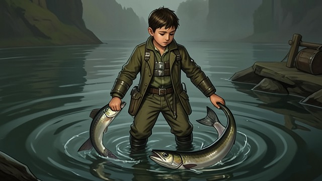 A Bold Companion from "Blueback". A Bold Companion Repeated presence Blueback sometimes stays distant and sometimes acts mischievously.