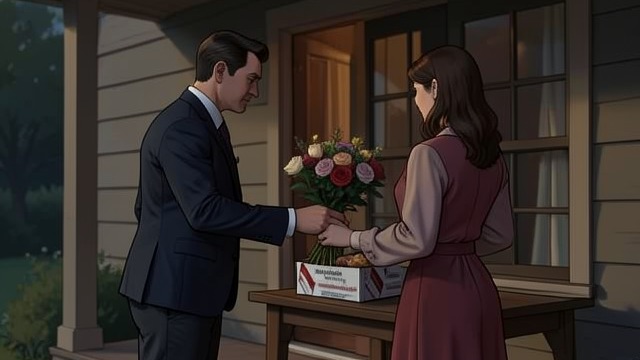 Gifts and Offers from "Blueback". Gifts and Offers Persuasion The businessmen bring flowers, champagne, and increasingly valuable gifts.