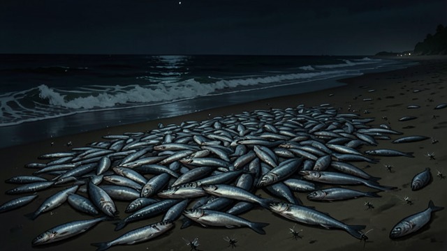 The Pilchard Die-Off from "Blueback". The Pilchard Die-Off Sudden mortality Thousands of Pilchards wash ashore without an apparent storm or spill.