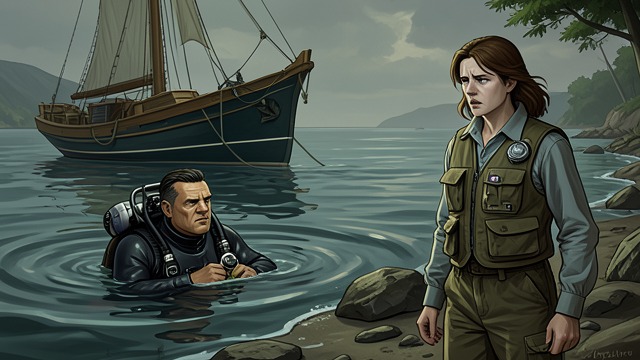 A Troubling Reputation from "Blueback". A Troubling Reputation Warnings Dora Jackson hears that the new diver takes everything he sees.