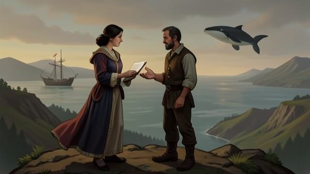 Whalers’ Descendants from "Blueback". Whalers’ Descendants A family origin Dora tells Abel that his Jackson ancestors came as whalers.