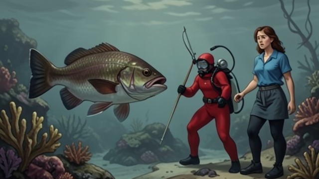 A Fish Worth Protecting from "Blueback". A Fish Worth Protecting A vulnerable animal Abel knows that a large groper could attract spearfishers seeking food or attention.