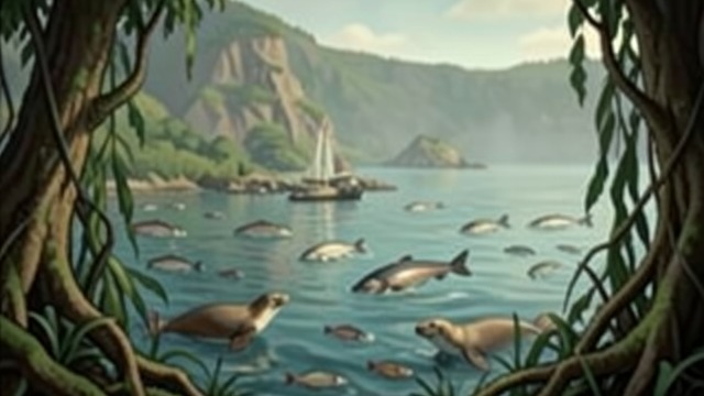 The Coast Flourishes from "Blueback". The Coast Flourishes Returning life Fish stocks increase, habitats thrive, and sea lions return to Robbers Head after a century away.