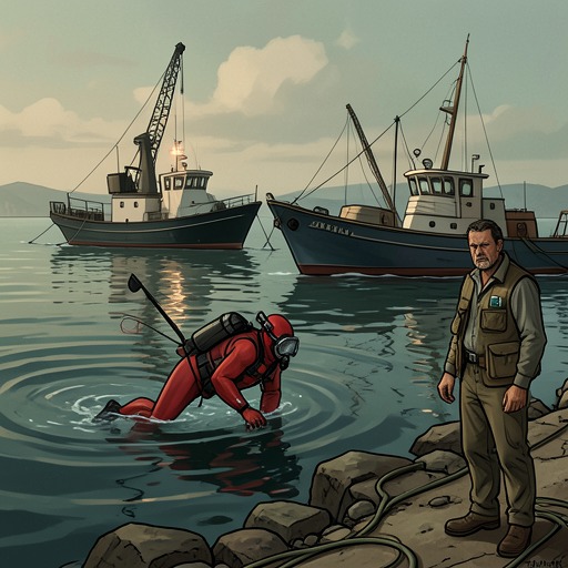 Costello’s Reef Stripping from "Blueback". This flow traces how Costello’s destructive harvesting provokes Abel’s intervention and exposes the consequences of greed.