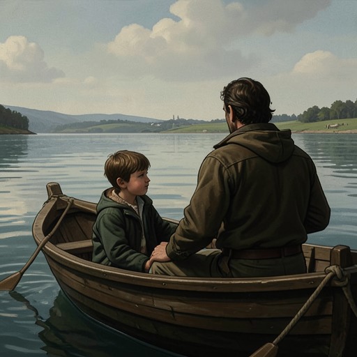 Abel’s Understanding of His Father from "Blueback". This flow follows Abel’s shifting relationship to the father he barely knew, from absence and imagined memory toward acceptance across generations.