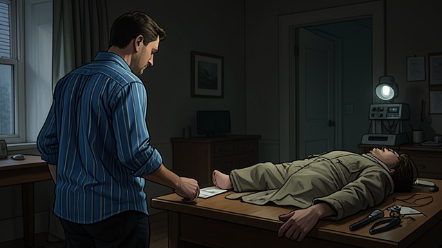 Counting Stripes from "The Collini Case". Counting Stripes A moment of dislocation Unable to process the autopsy, Leinen focuses on the stripes of a police officer’s shirt.