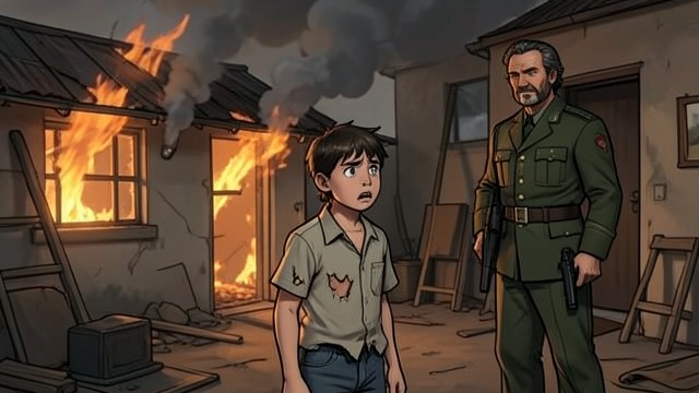 The Sister’s Death from "The Collini Case". The Sister’s Death Violence at the farmhouse A German soldier attacks Fabrizio’s sister; a gunshot kills her when Fabrizio appears.
