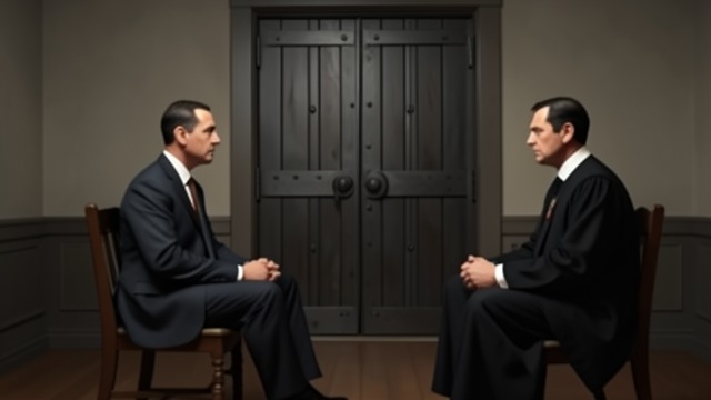 Silence at the Hearing from "The Collini Case". Silence at the Hearing A protected choice Collini refuses to speak about the accusation after the magistrate explains his rights.