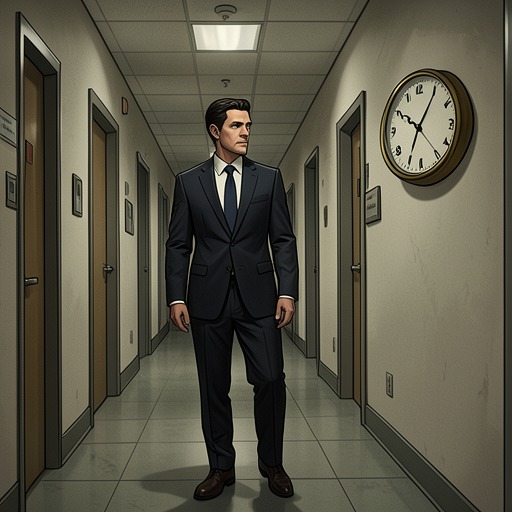 The Failed Company Intervention from "The Collini Case". Meyer Engineering Works tries to protect its reputation by steering the murder case toward a quiet conclusion, but Leinen refuses.
