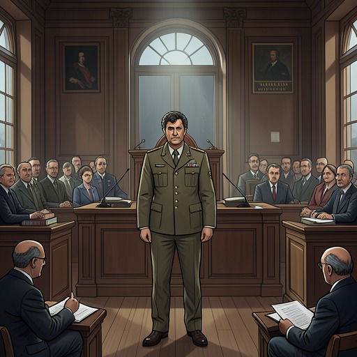 The Case Against the Reprisal from "The Collini Case". The trial tests whether Meyer’s wartime orders can be defended as lawful reprisal or must be understood as cruel participation in mass killing.