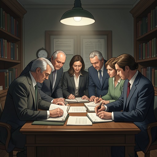 The Case’s Missing Motive from "The Collini Case". The search for a motive shapes the investigators’ work and the courtroom’s assumptions until archival evidence reveals why Collini targeted Meyer.