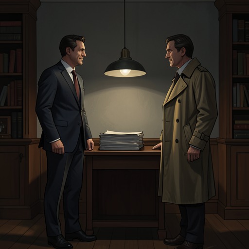 The Collini–Leinen Relationship from "The Collini Case". A wary professional relationship between lawyer and client grows into an exchange of trust, difficult testimony, and a final personal message.