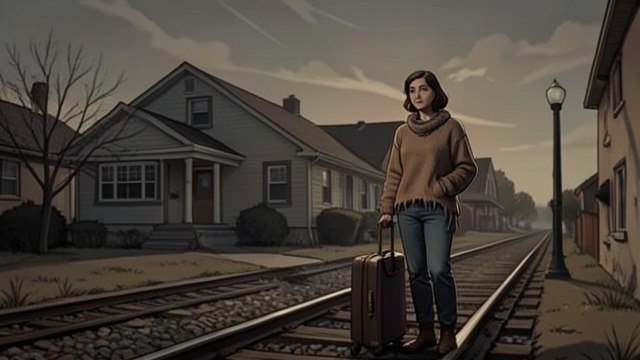 Suburban Reinvention from "The Girl on the Train". A New Domestic Role An uncertain return Megan lives with Scott in a house beside the tracks after years of instability.