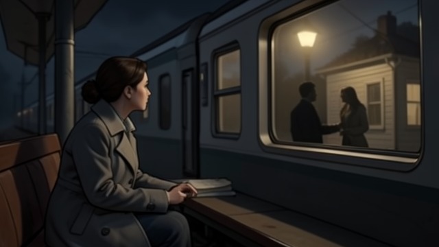 瑞秋追寻真相,《列车上的女孩》中的场景。窗外的故事 远远旁观 瑞秋坐在火车上注视梅根的家,并把性格、工作和亲密关系赋予她口中的那对夫妻杰斯和杰森。她误以为反复瞥见他们,就等于了解他们。 情感投入 她想象中的夫妻,仿佛是瑞秋认为自己与汤姆·沃森失去的那种生活。想象中的家庭场景既带给她慰藉,也像一面屏障,遮住了背后的真实人物。