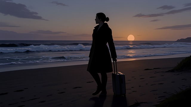 Leaving with Uncertainty from "The Girl on the Train". A Different Departure Distance from the scene Rachel travels to the Norfolk coast and then plans to go farther north.