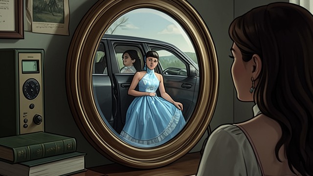The Blue-Dress Error from "The Girl on the Train". Two Scenes Merged A misplaced image Rachel believes she saw Anna in a blue dress enter Tom’s car.