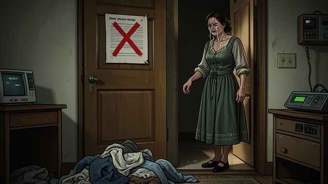 The Eviction Notice from "The Girl on the Train". A Deadline at Home Formal notice Cathy gives Rachel written notice to leave after the drunken incident that left vomit and clothing in the hall.