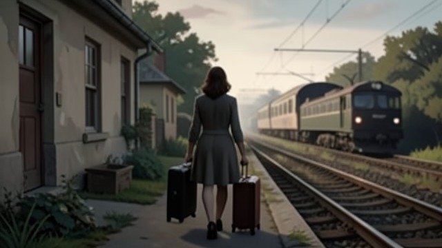 Megan Leaves Home from "The Girl on the Train". Flight After Loss A life interrupted After Ben Mills dies, Megan leaves home shortly after his funeral.