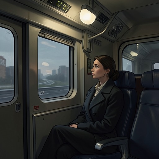 Rachel’s Return to the Tracks from "The Girl on the Train". This thread follows the daily train journey as a ritual of escape that gradually becomes a route back to painful reality.