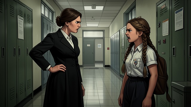 The Braids Noticed from "Matilda". An Innocent Target Miss Trunchbull spots Amanda Thripp’s long braids and commands her to have them cut off.