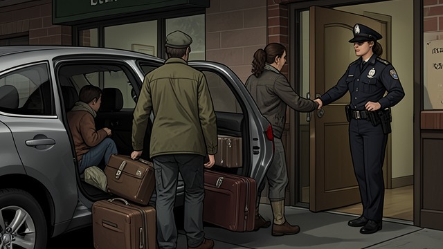 Police Pressure from "Matilda". The Consequences Close In Miss Honey tells Matilda that the police may be pursuing her father for handling stolen cars.