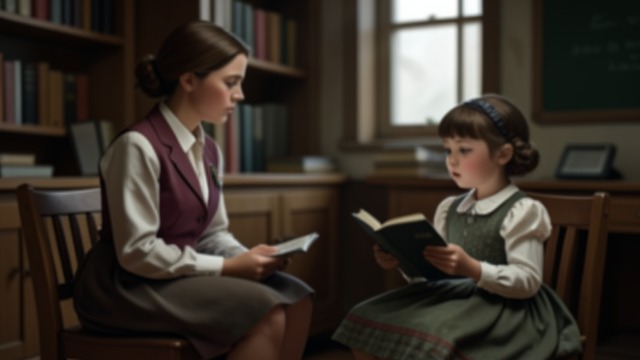 A Teacher Sees Her from "Matilda". Recognition Without Boasting Miss Honey notices Matilda’s advanced reading and arithmetic and responds with curiosity rather than suspicion.