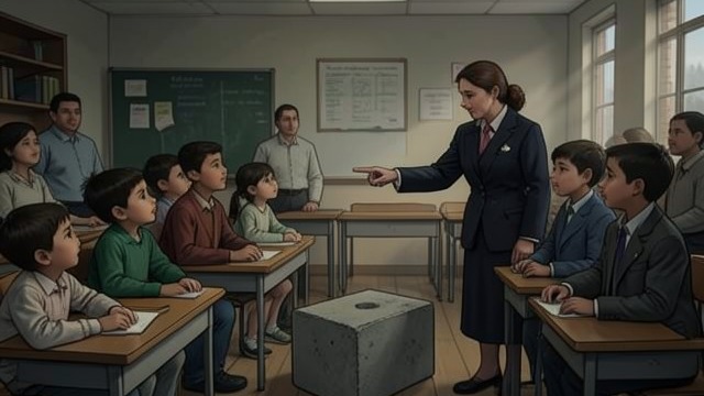 The Pupils Speak Together from "Matilda". A Classroom Refuses the Accusation When Miss Trunchbull blames Matilda for the overturned glass, pupils insist that she never moved.