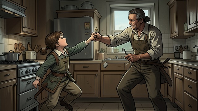 Small Acts at Home from "Matilda". Wit in an Unequal Contest Matilda uses practical jokes to answer her father’s insults and destruction of her books.