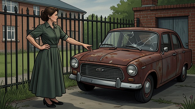 A School Purchase from "Matilda". Fraud Reaches the School Miss Trunchbull boasts that Mr. Wormwood sold her a nearly new car that soon failed.