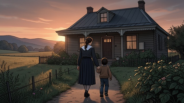 The Cottage Discovered from "Matilda". A Life Unlike the Classroom Matilda walks with Miss Honey through the countryside to a tiny, sparsely furnished cottage.