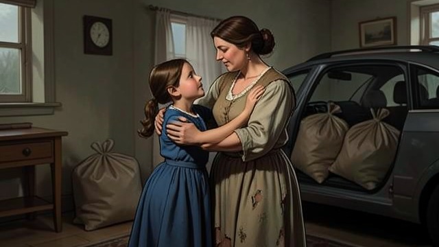 A New Household from "Matilda". A Chosen Family Matilda embraces Miss Honey as the Wormwoods depart without looking back.