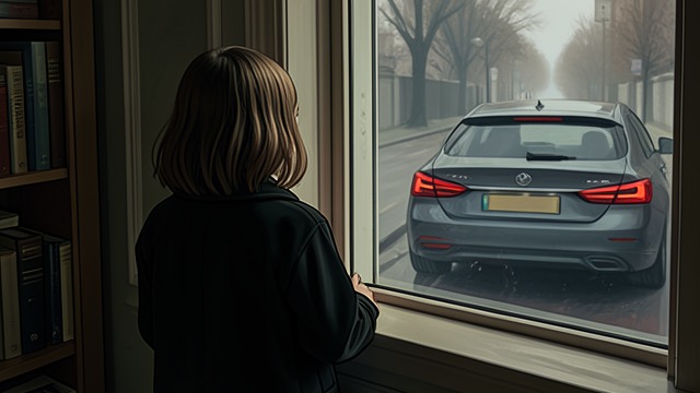 The Goodbye Without Looking Back from "Matilda". Separation Made Plain The Wormwoods drive away while Matilda remains with Miss Honey, and the adults do not look back.