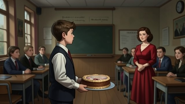 The Whole Cake Presented from "Matilda". A Cruel Challenge Miss Trunchbull offers Bruce an enormous cake and demands that he eat it in front of everyone.