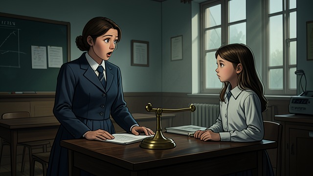 A First-Day Discovery from "Matilda". Exceptional Work in a Beginner's Class Miss Honey discovers that Matilda can multiply, spell, and read far beyond the expected level.