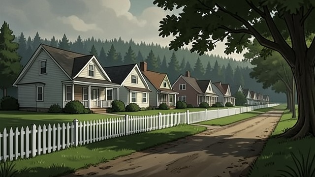 A Future Promised to the Estate from "In the Woods". Suburbia before its promised growth A planned community The estate is built with the promise that government planning will turn the area into a thriving…