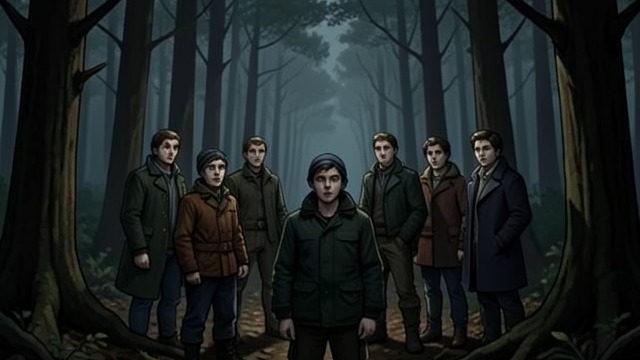 A Cry Beyond Explanation from "In the Woods". A sound in the trees After the assault Rob Ryan remembers Peter Savage and Germaine Elinor Rowan witnessing the rape of Sandra Scully in the wood.