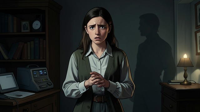 Rosalind’s Story Wins Trust from "In the Woods". A Witness Frames Her World A Private Confession Rosalind Devlin seeks out Rob Ryan, asks about Katy’s death, and describes Jonathan as controlling.