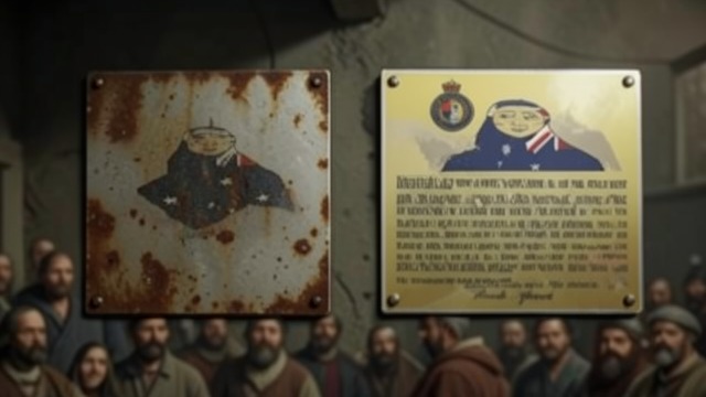The Old Street Plaque from "Happening". The Old Street Plaque A Layered Sign At the entrance to Passage Cardinet, Annie Duchesne sees a new plaque above the blackened former one.