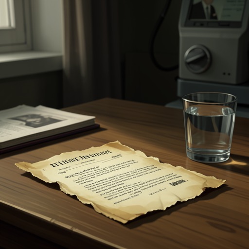The Pregnancy Certificate from "Happening". This object-centered flow follows the certificate from official forecast to torn paper and later narrative evidence.