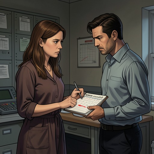 The Rhythm Method’s Failure from "Happening". This conflict flow traces the gap between the contraceptive method Annie Duchesne trusts and the pregnancy it fails to prevent.