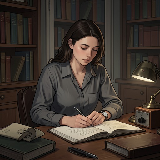 Annie Duchesne’s Changing Sense of Self from "Happening". This character flow traces how Annie Duchesne’s identity shifts from student and young woman to survivor and writer.