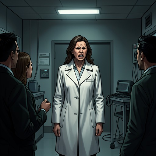 The Sentence That Divides the World from "Happening". This thematic thread follows the lasting force of a surgeon’s insult as Annie Duchesne interprets class and authority.