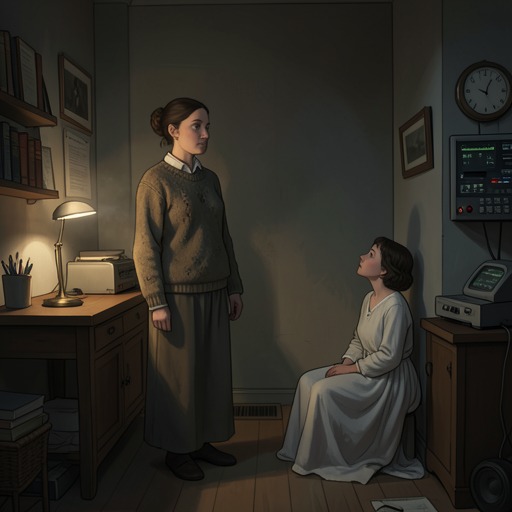 Annie Duchesne and P from "Happening". This character flow traces how P’s absence and Annie Duchesne’s unresolved attachment shape the search for an abortion.
